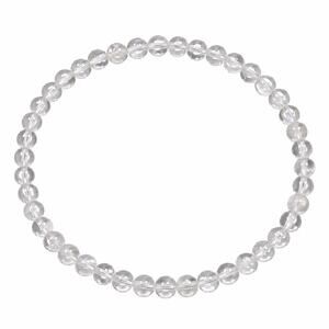 4MM Clear Crystal Quartz Bracelet